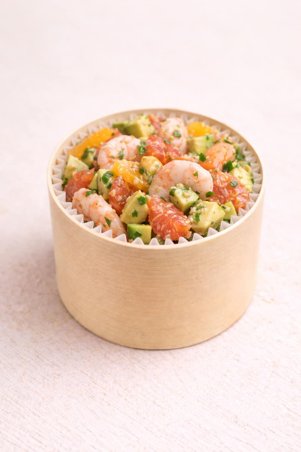 Salade Avocat Agrumes Crevettes